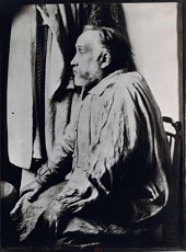 Edgar Degas at the age of 78. Photo was taken in March 1912 by his friend Albert Bartholome